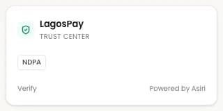 ASIRI Trust Center widget