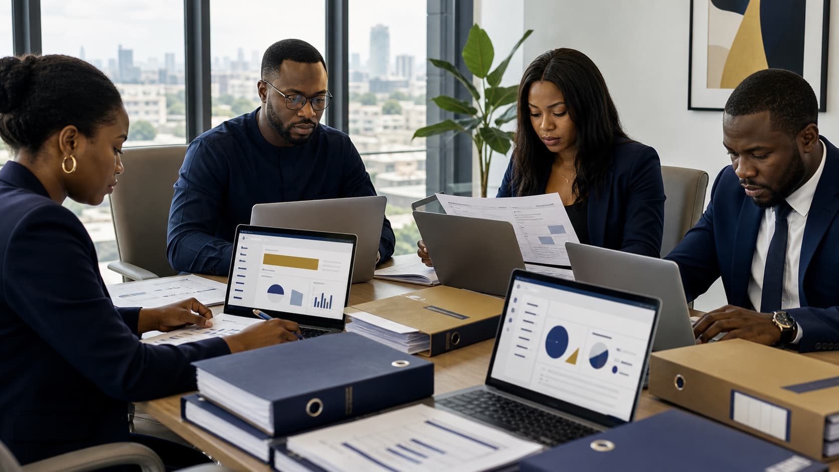 Nigerian compliance team preparing an NDPC audit return evidence package